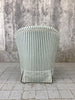 Green and White Striped Crapaud Tub Chair to reupholster