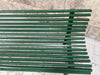 Low Backed Wooden Green Garden Bench