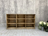 Free Standing Rustic Haberdashery Shelves Pigeon Hole Storage Sideboard