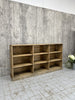 Free Standing Rustic Haberdashery Shelves Pigeon Hole Storage Sideboard