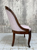 Pair Decorative Lilac French Wooden Framed Chairs to reupholster