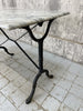 105cm x 60.5cm White Marble Top Kitchen Bistro Table