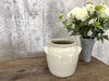 Large Stoneware Antique French Confit Pot