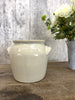 Large Stoneware Antique French Confit Pot