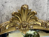 Mid Century Crested Shabby Chic Gilded Mirror