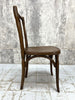 Two Individual Studded Bentwood French Bistro Dining Chairs