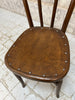 Two Individual Studded Bentwood French Bistro Dining Chairs