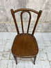 Two Individual Studded Bentwood French Bistro Dining Chairs
