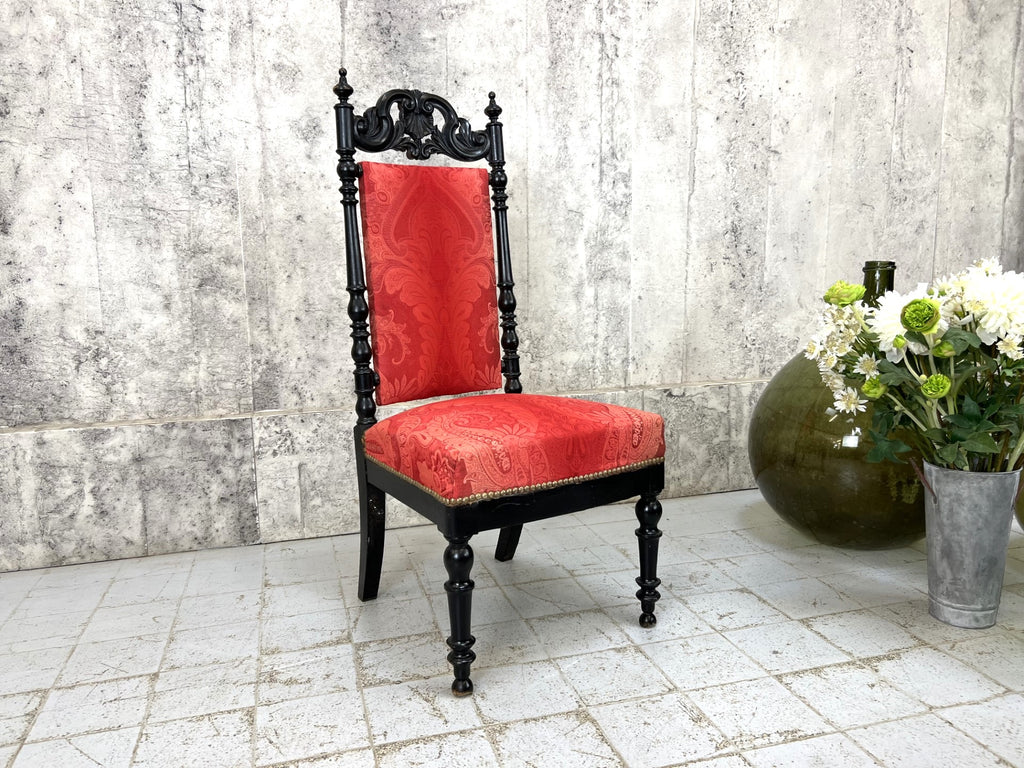 Decorative Individual Ebonised Napoleon III Slipper Chair