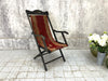 Napoleon III Ebonsied Tapestry Deck Chair