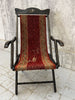 Napoleon III Ebonsied Tapestry Deck Chair