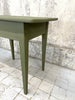 Olive Green Taper Leg Table Desk
