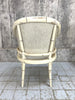 Pair of Shabby Chic Mid Century Wicker and Cane Armchairs