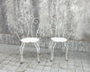 Pair of Decorative Metal Garden Carvers Chairs