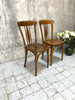 Pair of Diamond Back J.J. Kohn Bistro Chairs
