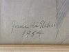 'Shoulder Length Portrait of a Lady' and 'Portrait of a Man' Framed Pair Signed Jane de Glehn Portraits