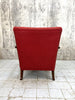Pair of Red Mid Century Lounge Chairs