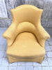 Pair of Yellow Napoleon III Turned Leg Armchairs to reupholster