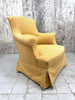 Pair of Yellow Napoleon III Turned Leg Armchairs to reupholster
