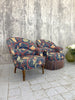 Pair of Napoleon III Blue Armchairs to Reupholster