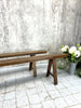Pair of Solid Oak 218.5cm Long Benches