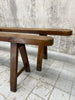 Pair of Solid Oak 218.5cm Long Benches