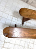 Pair of 192cm Long Solid Oak French Benches