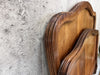 Pair Traditional French Walnut Wood Bed Frames