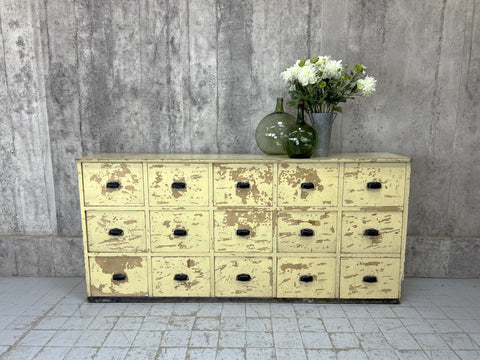 Primrose Yellow Apothecary Drawers Sideboard Kitchen Cabinet