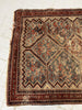 174cm x 135cm Burgundy, Blue and Beige Vintage Rug