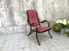 Red Bentwood Armchair to Reupholster