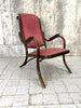 Red Bentwood Armchair to Reupholster