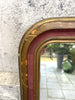 55cm High Red and Gold Louis Philippe Mirror