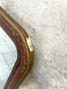 55cm High Red and Gold Louis Philippe Mirror