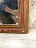 55cm High Red and Gold Louis Philippe Mirror