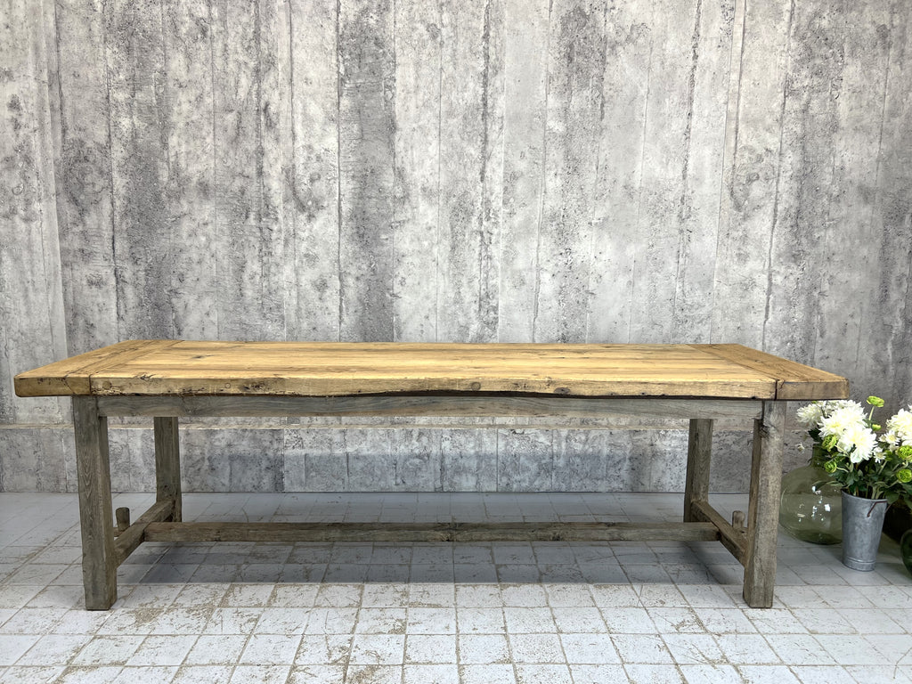 248cm Rustic Oak Dining Refectory Table