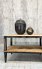 226cm Rustic Sofa, Sideboard, Serving, Occasional Table