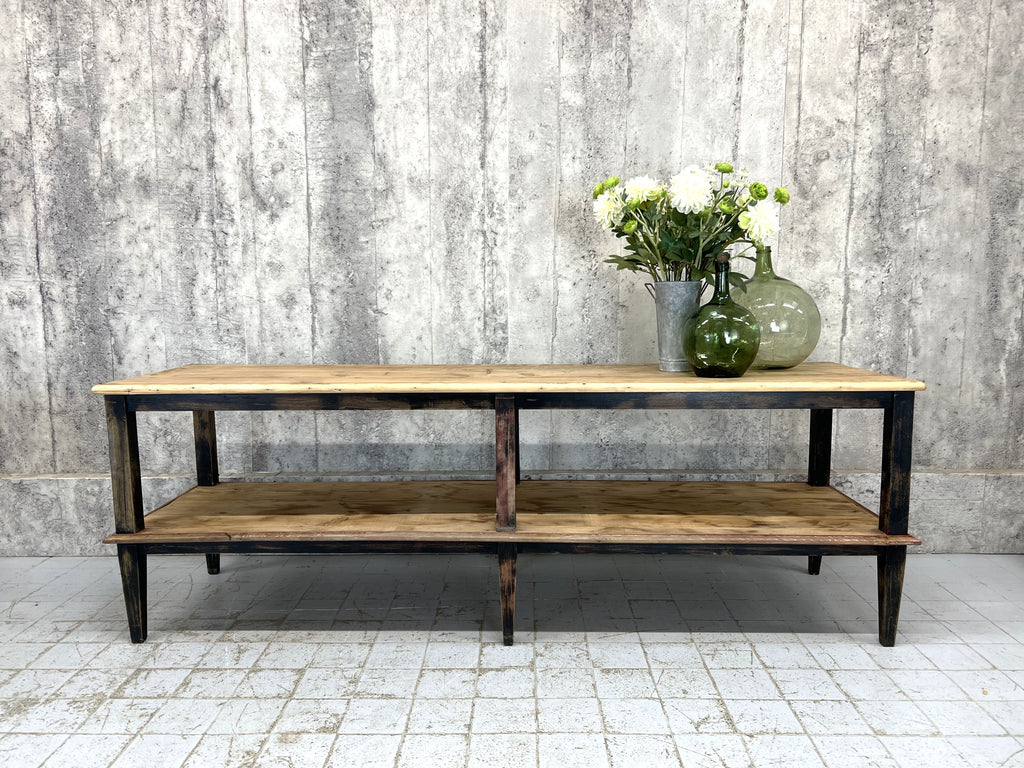 226cm Rustic Sofa, Sideboard, Serving, Occasional Table