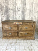 Rustic Shop Counter Chest of Drawers Storage