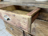 Rustic Shop Counter Chest of Drawers Storage