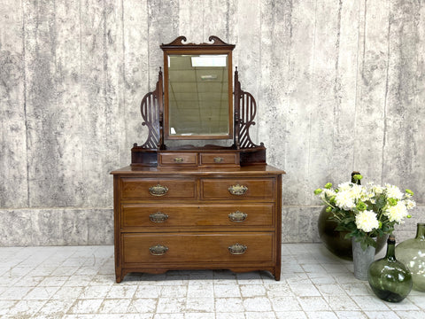Dressing Table Chest of Drawers with Mirror