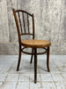 Set of Four Kohn Bentwood Bistro Chairs with Cane Seat Pads