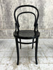 Set of 4 Round Back Ebonised Bentwood French Bistro Chairs