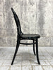 Set of 4 Round Back Ebonised Bentwood French Bistro Chairs