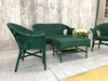 Four Piece Garden, Conservatory Set Sofa, Two Chairs and Footstool/Coffee Table