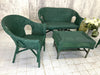 Four Piece Garden, Conservatory Set Sofa, Two Chairs and Footstool/Coffee Table