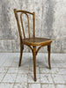 Set of 6 Bentwood Bistro Chairs with Embossed Seat Pad