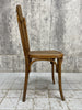 Set of 6 Bentwood Bistro Chairs with Embossed Seat Pad