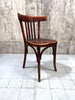 Set of 8 Fischel Bistro Chairs with Original Upholstered Seat Pads