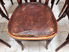 Set of 8 Fischel Bistro Chairs with Original Upholstered Seat Pads